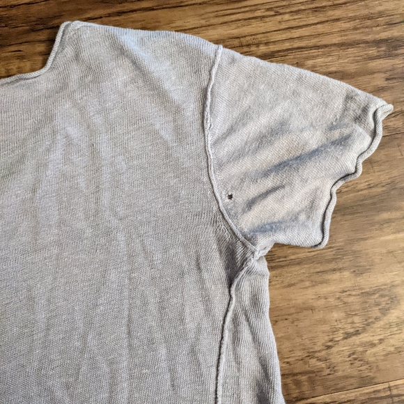 Anthropologie John & Jenn Gray Linen Crop Top - Picture 7 of 15